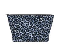 Animale leopardo azzurro, Borsa da toilette Borsa per trucco Borsa per cosmetici Borsa da toilette da viaggio portatile