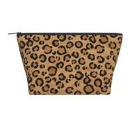 Animale leopardo selvatico stampato, Borsa da toilette Borsa per trucco Borsa per cosmetici Borsa da toilette da viaggio portatile