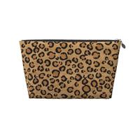 Animale leopardo selvatico stampato, Borsa da toilette Borsa per trucco Borsa per cosmetici Borsa da toilette da viaggio portatile