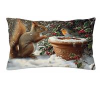 Animale Lino Federe Cuscino 60x80cm Set di 1, Federa Cuscino 60x80 N-3733