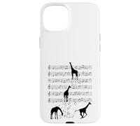 Animale musica giraffa Nota Clef Musicista Custodia per iPhone 15 Plus