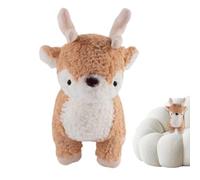 Animale Peluche Di Renna - Giocattolo Di Vacanza In Peluche, Statuetta Decorativa Dolce, Compagno Abbraccio Di 24,9 Cm, Costruzione Da Coccolare | Regalo Per Bambini, Bambini, Bambini, Compleanno