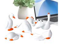 Animale per cruscotto auto, decorazione a forma di oche, divertente decorazione per cruscotto auto, ufficio, viaggi su strada, pendolari, interni