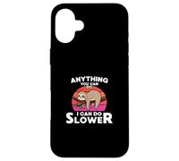 Animale pigro divertente bradipo tutto ciò che puoi fare io posso fare più lentamente Custodia per iPhone 16 Plus