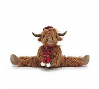 Animale Porta Stopper 1.5kg Peso Con Tartan Sciarpa Altopiano Mucca Supporto