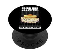 Animale preferito uovo fritto medusa PopSockets PopGrip Adesivo