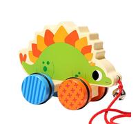 Animale Push Auto,Giocattolo di auto di spinta di animali, Giocattoli per veicoli di drago in legno, Veicolo Push and Go, giocattoli per veicoli per bambini, giocattoli per spingere a mano co