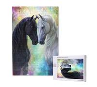 Animale Puzzle 300 Pezzi, Cavallo Puzzle Adatto ad Adulti e Principianti, Giochi Divertenti/Sfidanti/Impossible, DIY Hobby Creativi per Adulti Attività Artigianali, Regali per Uomini/Donne M-1476