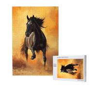 Animale Puzzle 300 Pezzi, Cavallo Puzzle Adatto ad Adulti e Principianti, Giochi Divertenti/Sfidanti/Impossible, DIY Hobby Creativi per Adulti Attività Artigianali, Regali per Uomini/Donne M-1241