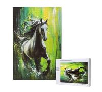 Animale Puzzle 300 Pezzi, Cavallo Puzzle Adatto ad Adulti e Principianti, Giochi Divertenti/Sfidanti/Impossible, DIY Hobby Creativi per Adulti Attività Artigianali, Regali per Uomini/Donne M-1386