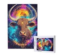 Animale Puzzle 3000 Pezzi,Toro Puzzle Adatto ad Adulti e Principianti, Giochi Divertenti/Sfidanti/Impossible, DIY Hobby Creativi per Adulti Attività Artigianali, Regali per Uomini/Donne ML-356