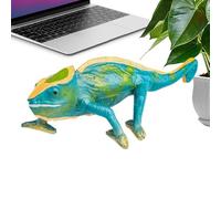 Animale Ripieno di camaleonte, lucertole che cambiano colore - Figura realistica di camaleonte che cambia colore solido | Figure di animali multifunzionali, decorazione Bonsai per il Ringraziamento,