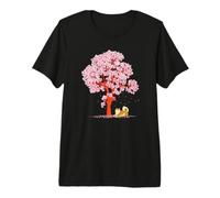 Animale Sakura Fiore Ciliegio Giappone Cane Anime Shiba Inu Maglietta Premium