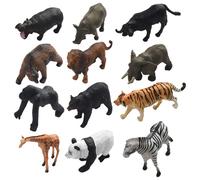 Animale Selvaggio Modelli Dinosauro 12pcs Zoo Figura Bambini Toys Tigre Leone