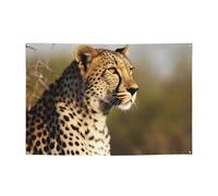 Animale selvatico leopardo Banner Decorazione per feste Sfondo Bandiera Festa di Compleanno Fotografia Sfondo Decorazione Banner e Segnali Decorazione da Parete Banner Feste Forniture Bomboniere 180 x