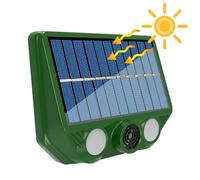 animale - solare 3.7V 3,7 pollici | di animali ad ultrasuoni che hanno illuminazione di luce bianca, repellente a luce rossa per l'intrusione di animali fino a 300 m di distanza