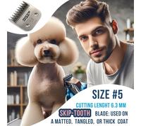Animale Tosatrice Lama per Andis Ag AG2 Agc AGC2 Mbg Serie Toelettatura (9 Sizes