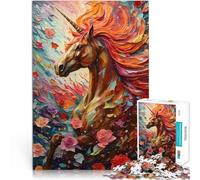 Animale unicorno Puzzle da 1000 pezzi per adolescenti Giocattoli che creano dipendenza e sfidano l'intelligenza del cervello Adatto per la decorazione del desktop 38x26cm