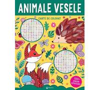 Animale vesele. Carte de colorat