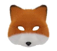 Animale Volpi Lupo Halloween Party Cosplay Costumi Puntelli Peluche Gatti Mezza Maschera Per Carnevale Maschere Maschere Pellicce Finte Lupo Gatti Volpi