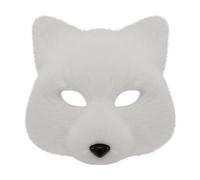 Animale Volpi Lupo Peluche Gatti Mezza Viso Eyemask Cosplay Halloween Costume Puntelli Per Mascherate Carnevale Peluche Gatti Mezza faccia