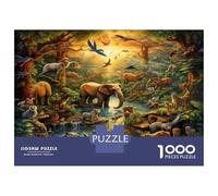 animaleei Bosco Puzzles 1000 Pezzi In Elefante Bosco cartone Spesso, Un Puzzles Per Enigma Per Il Relax Mentale, Ideale Per Partita Puzzle Game, Puzzle 38x26cm/1000pcs
