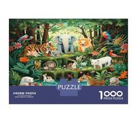 animaleei Bosco Rompicapo 1000 Pezzi In Vita Selva puzzle in Cartone Premium, Un Puzzles Per Giochi Di Puzzle Per Lo Sviluppo Cognitivo, Ideale Per Passatempo Per Anziani, Il Puzzle Più Venduto 52