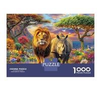 Animalei della savana africana Puzzle 1000 Pezzi Per Adulti E Ragazzi Dai 14 Anni in Su, Giochi Stimolanti Per Tutta La Famiglia 70x50cm/1000pcs