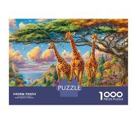 Animalei della savana africana Puzzle 1000 Pezzi | Puzzle Per Adulti E Bambini | Per Tutta La Famiglia | Con Una Misura Di 70x50cm/1000pcs
