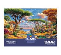 Animalei della savana africana Puzzle Da 1000 Pezzi - Puzzle Ad Alta Difficoltà,Giochi Stimolanti Per Tutta La Famiglia 70x50cm/1000pcs