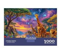Animalei della savana africana Puzzle Da 1000 Pezzi - Puzzle Ad Alta Difficoltà,Giochi Stimolanti Per Tutta La Famiglia 70x50cm/1000pcs
