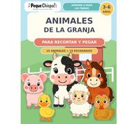 Animales de la Granja para Recortar y Pegar: Aprende a usar las tijeras jugando