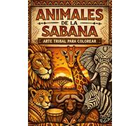 Animales de la Sabana: Arte tribal para colorear