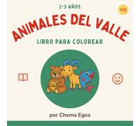 Animales del valle: Libro de colorear con cabras, ovejas y lobos fáciles para niños pequeños