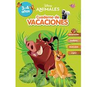 Animales Disney. Cuaderno de vacaciones (3-4 años) (Disney. Cuaderno de vacaciones): Observación · Grafismo · Motricidad · Lógica