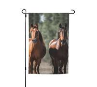 Animales Horses Bandiera da giardino a doppia faccia per fattoria Holiday Yard bandiera 30,5 x 45,7 cm banner stagionale per esterni per primavera estate prato portico decorazione per la casa piccola