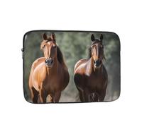 Animales Horses Custodia per laptop da 12 pollici, TSA Custodia protettiva per notebook antiurto Custodia protettiva per notebook resistente all'acqua Custodia per il trasporto del computer Valigetta