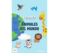 Animales Kawaii del Mundo para Colorear: Más de 40 adorables animales de todo el planeta | Libro de colorear para niños y niñas de 4 a 8 años