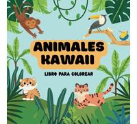 Animales Kawaii: Libro para colorear