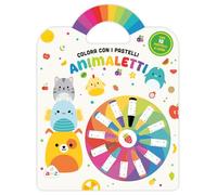Animaletti. Colora coi pastelli. Ediz. illustrata. Con 12 pastelli a cera