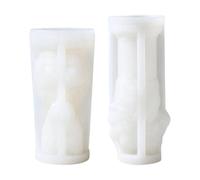 Animali 2 Pezzi In Silicone Con Rilievo 3D Colonna Romana E Testa Di