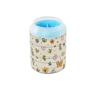 Animali a righe beige riutilizzabili per zampe di cane con setole morbide in silicone per la toelettatura dei piedi per gatti e cani