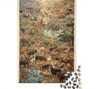 Animali africani Puzzle in Legno 1000 Pezzi Puzzle Per Adulti Regalo Per Amore E Amico Decorazione Interna Unica Gioco EduGattoion Per Gioco Familiare Stress Relief 1000pcs (75x50cm)