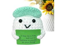 Animali all'uncinetto Positivi, Bambola tessitrice per palline da golf, piccola decorazione decorativa per scrivania, soggiorno, camera da letto, regalo per Natale e compleanno
