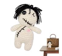 Animali all'uncinetto positivi - personaggi di peluche fatti a mano, bambole comode stravaganti, compagni decorativi unici | Idea regalo ispiratrice con biglietto motivazionale per desk Home Studio