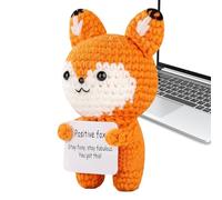 Animali all'uncinetto positivo - Regali di compleanno per le donne | Crochet di supporto emotivo | Roba carina | animale positivo | Relief di stress bambola a maglia per uomini donne amanti de