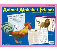 Animali Alphabet Friends Flashcards - Abeka Kindergarten 2, 3, 4 anni K4 scuola materna Riconoscimento, Suoni, e Formazione Lettura Programma Grandi Lettere