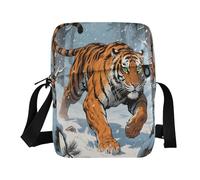 animali anime tigermessenger borse piccole borse a tracolla per le donne cinghia regolabile per casual casual