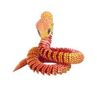Animali articolati, animali irrequieti stampati in 3D da 2,5 piedi, giocattolo articolato a movimento flessibile, ornamento a serpente stampato 3D realistico, serpente 3D per il compleanno dei capelli