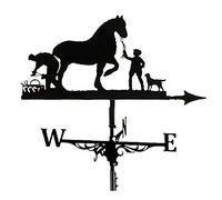 Animali banderuola barca a vela coniglio vino rosso contadino e cavallo gatto e uccello Silhouette Segnavento indicatore di direzione del vento Professionnel Strumento di misurazione s